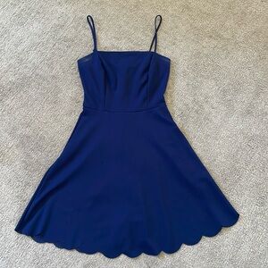 formal flowy mini dress